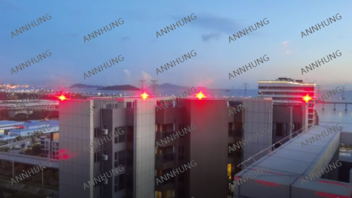 trường hợp công ty mới nhất về Shenzhen Songmao Bojing dự án nhà ở, đèn LED cường độ trung bình Đèn cản hàng không
