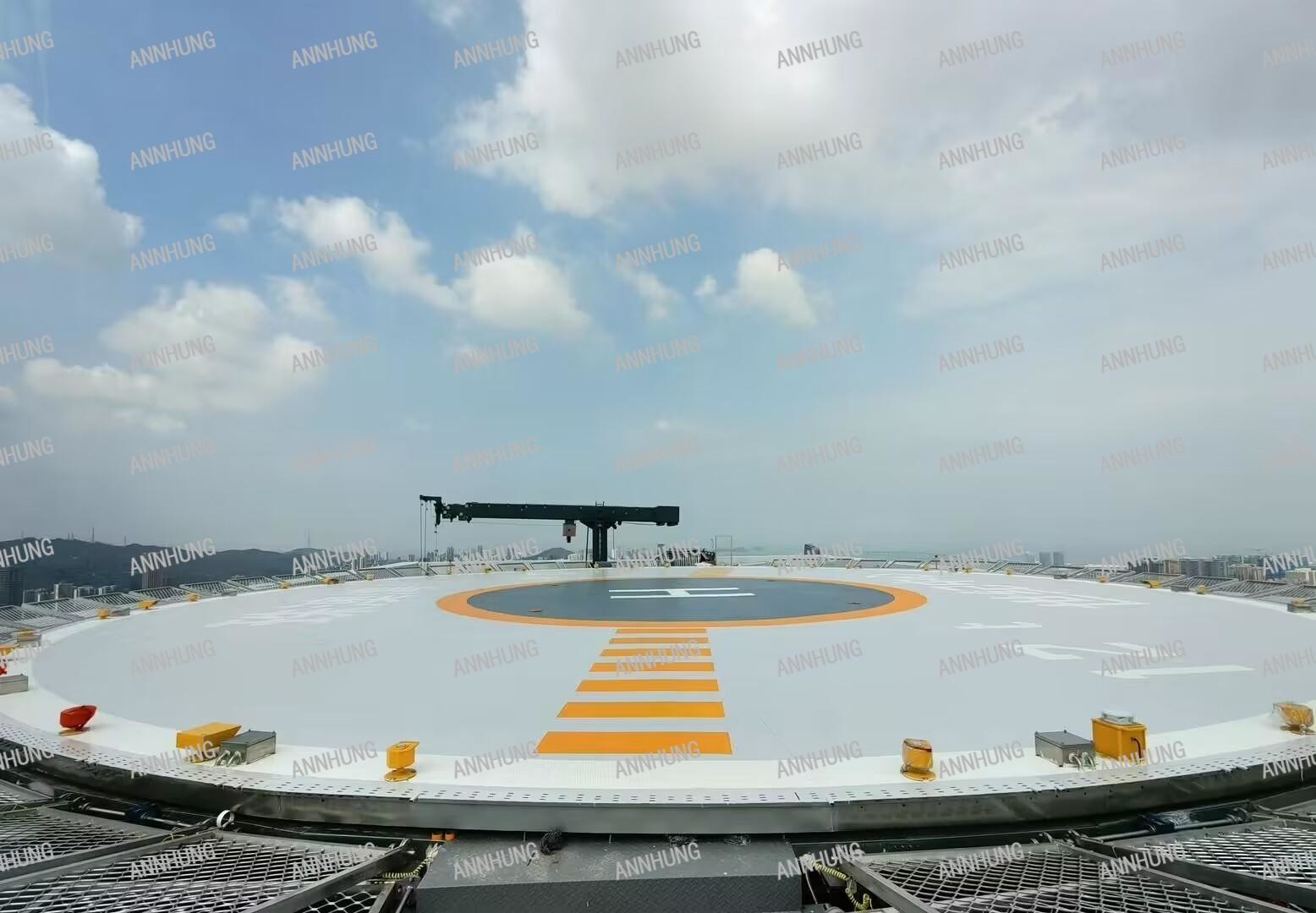 trường hợp công ty mới nhất về Dự án Trung tâm Thế kỷ Vịnh Zhuhai Macao - Đèn sân bay trực thăng
