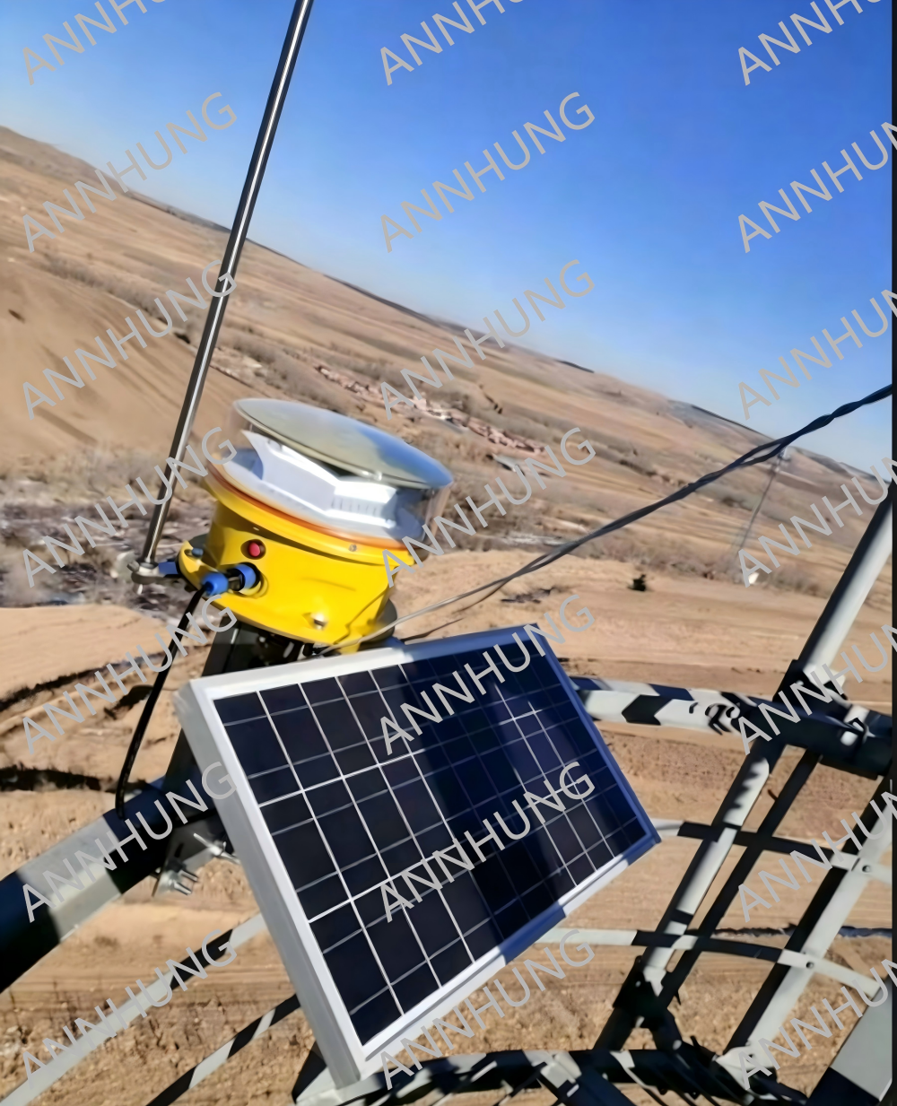trường hợp công ty mới nhất về Trường hợp dự án Hiển thị đèn cản trở hàng không cường độ trung bình chạy bằng năng lượng mặt trời
