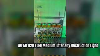 Đèn LED cản trở hàng không cường độ trung bình AH-MI-B2(L) Lão hóa nhà máy