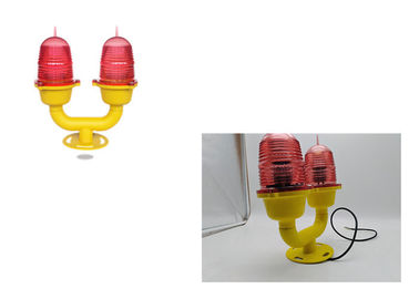 Double Steady Burning LED Aviation Obstruction Light FAA L810 32.5cd Low Intensity