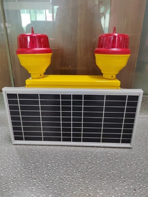 Ánh sáng cản đôi cường độ thấp Đèn hàng không chạy bằng năng lượng mặt trời FAA L-810