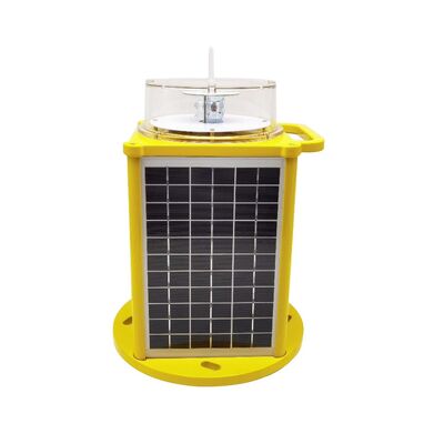 Đèn sân bay năng lượng mặt trời chống nước IP68 với tuổi thọ 100.000 giờ và pin Lithium Ion cho chướng ngại vật hàng không