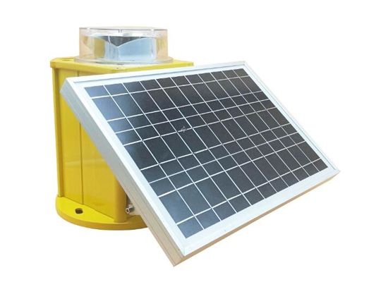 ICAO Solar cản trở ánh sáng 2000cd Tháp cường độ trung bình Loại Waring 20W Đèn đỏ nhấp nháy
