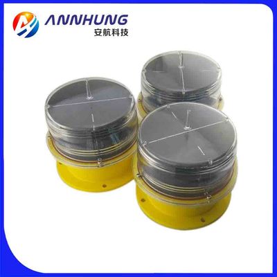Đèn cản hàng không năng lượng mặt trời Polycarbonate 20fpm Đơn tinh thể