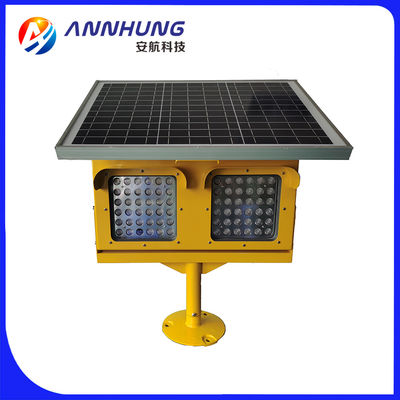 IP66 50fpm Mặt trời bảo vệ đường băng Ánh sáng nhấp nháy màu vàng ICAO Phụ lục 14