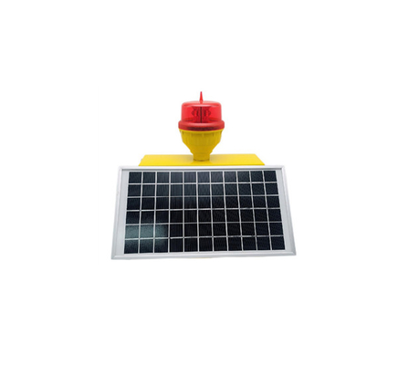 FAA 130m / S LED Ánh sáng cản trở năng lượng mặt trời Đèn báo máy bay Cường độ thấp