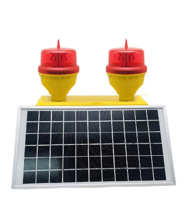 Đèn LED năng lượng mặt trời đỏ được hỗ trợ bởi ánh sáng cản hàng không kép cường độ thấp AH-LI-B2